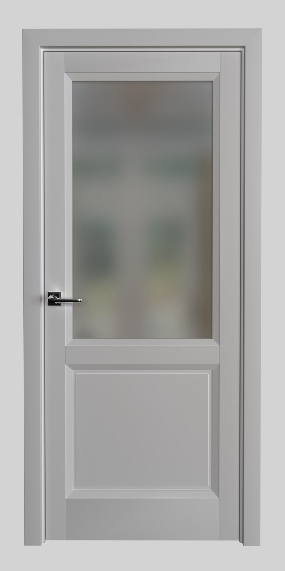 Дверь со вставкой стекла и исполнении в европейском стиле