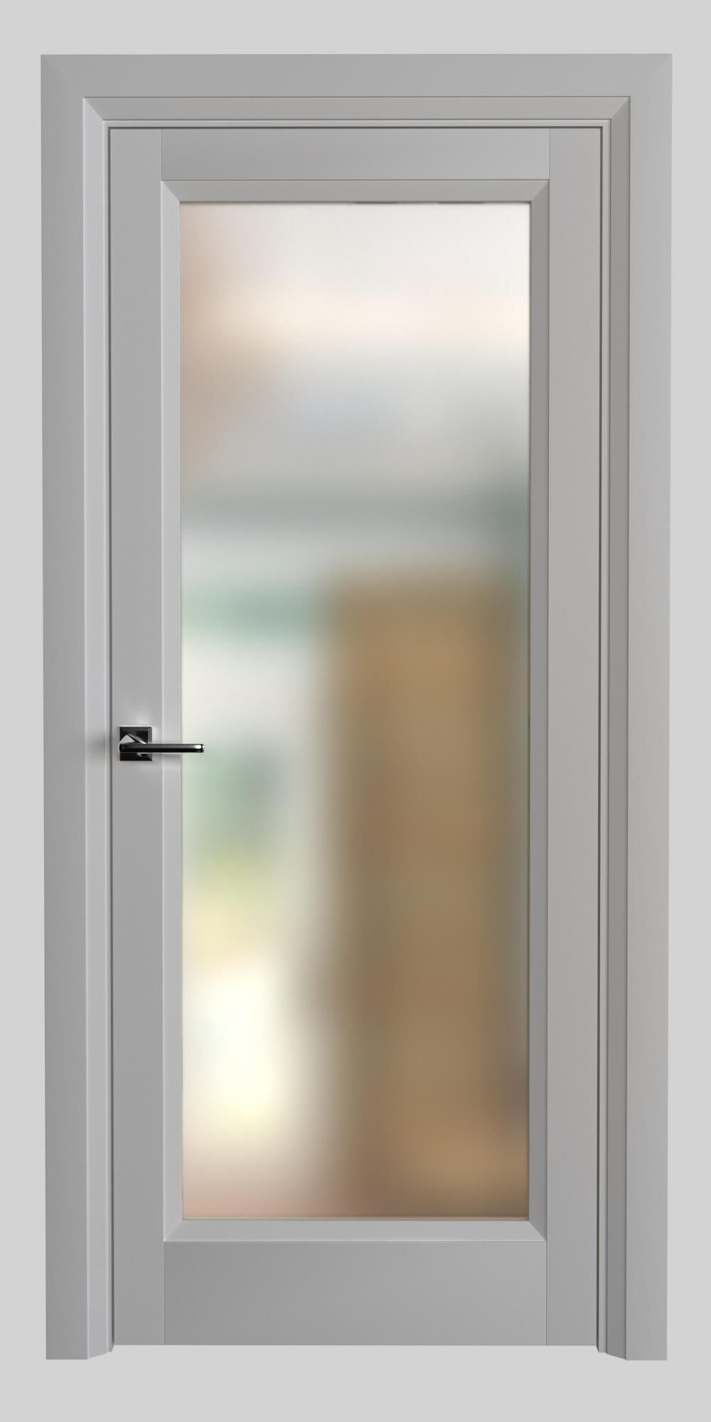 Межкомнатная дверь в стиле "Ницца" с большим стеклом